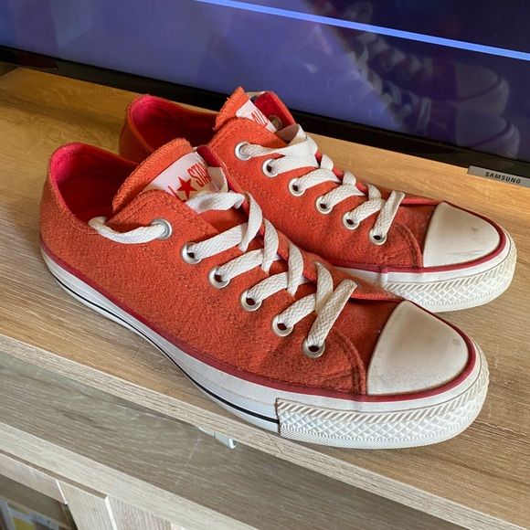 burnt orange converse